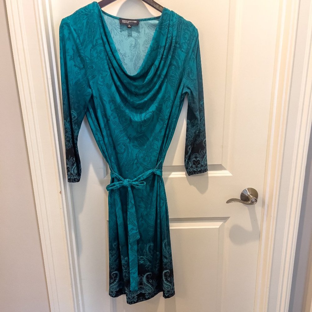 Jones New York Teal Dress